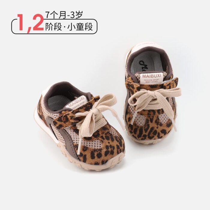 12.5~16cm - 豹紋網面鞋休閒運動鞋 / 二色