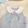 韓版夏季73~120cm - 線條蝴蝶結洋裝：圖片 4