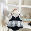 蕾絲網紗包屁衣(66~90cm)：圖片 4