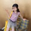 英文印花背心 / 二色(80~130cm)：圖片 9