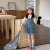 吊帶褲短褲 / 二色(80~130cm)：圖片 12
