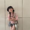 英文印花上衣 / 四色(80~130cm)：圖片 11