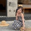 細肩膀帶洋裝 / 二色(80~130cm)：圖片 14