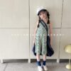 橫條背心連身褲 / 二色(80~130cm)：圖片 2