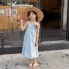 細肩膀帶洋裝 / 二色(80~130cm)：圖片 3