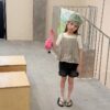 細肩荷葉上衣 / 二色(80~130cm)：圖片 4