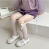 碎花蝴蝶結襪 / 五色 (free)：圖片 3