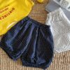 線條五分褲 / 二色 (80~130cm)：圖片 12