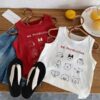 狗狗印花背心 / 二色 (80~130cm)：圖片 4