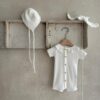 舒服荷葉領包屁衣 / 三色 (66~90cm)：圖片 2