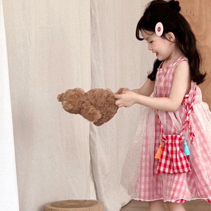 甜美格紋點點洋裝(80~130cm)