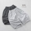 日系線條拼接七分褲 / 二色 (80~130)：圖片 8