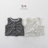 橫條排釦背心 / 二色 (80~130)：圖片 9