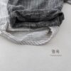 日系線條拼接七分褲 / 二色 (80~130)：圖片 4