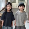 日系三角樹落肩上衣 / 二色 (80~140)