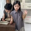 格紋襯衫 / 二色 (80~140)：圖片 8