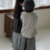 日系三角樹落肩上衣 / 二色 (80~140)：圖片 10