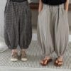 森林系復古拼接九分褲 / 三色 (80~140)：圖片 7