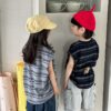 橫條落肩背心 / 二色 (80~140)：圖片 10