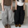 休閒百搭闊腿九分褲 / 二色 (80~140)：圖片 11