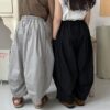 休閒百搭闊腿九分褲 / 二色 (80~140)：圖片 12