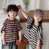 落肩橫條上衣 / 二色 (80~140)：圖片 12