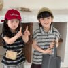 橫條polo上衣 / 二色 (80~140)：圖片 13