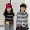 橫條polo上衣 / 二色 (80~140)：圖片 2