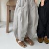 休閒百搭闊腿九分褲 / 二色 (80~140)：圖片 2