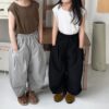 休閒百搭闊腿九分褲 / 二色 (80~140)：圖片 4
