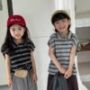 橫條polo上衣 / 二色 (80~140)：圖片 6