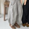 休閒百搭闊腿九分褲 / 二色 (80~140)：圖片 8