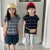 橫條落肩背心 / 二色 (80~140)：圖片 8