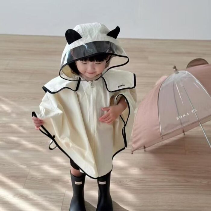 寶寶可愛裡體耳朵雨衣(4~10y)