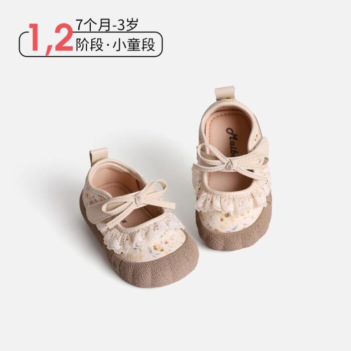 12.5~16.5cm - 碎花蕾絲輕便公主鞋 / 三色