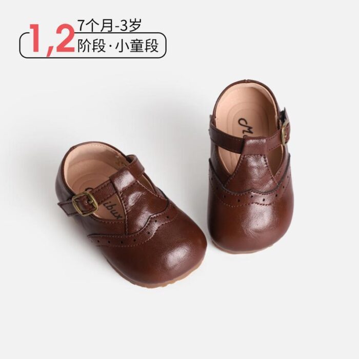 12.5~16.5cm-百搭牛皮公主鞋 / 三色