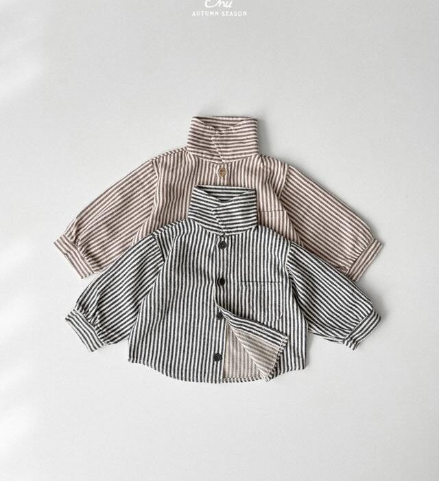 線條襯衫 / 二色(12m~7Y)
