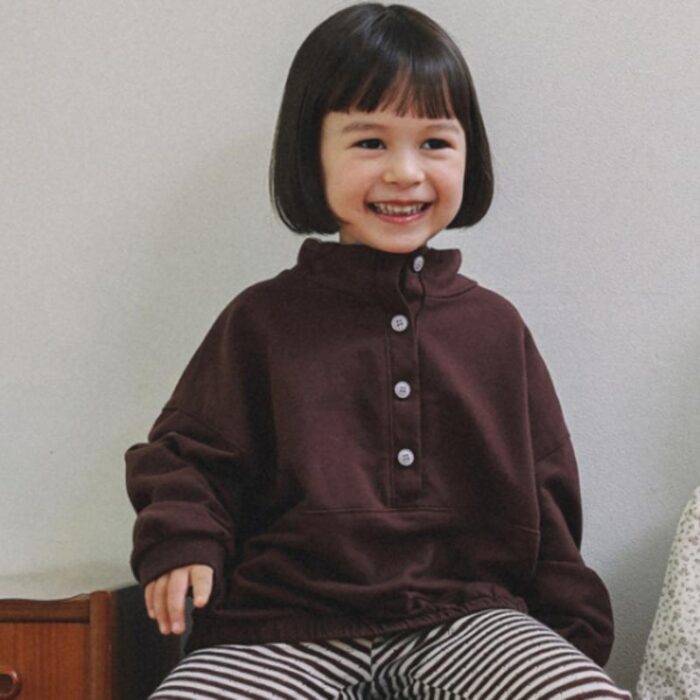 半扣微領上衣 / 二色 (12m~7y)