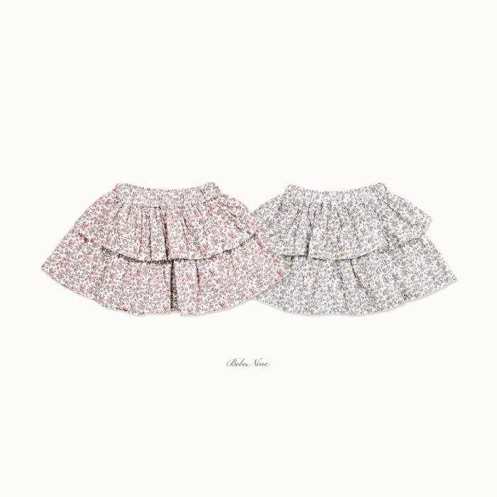 碎花兩層蛋糕裙 / 二色(12m~115cm)