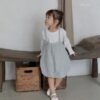 格紋吊帶洋裝 / 二色 (12m~115cm)：圖片 4
