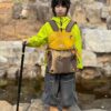 山系撞色網雙肩包 / 三色：圖片 12