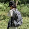 百搭單色抽繩雙肩包 / 四色：圖片 2