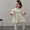 荷葉邊碎花包屁衣裙(66~90cm)：圖片 12