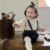 英倫風上衣/背帶褲 (73~100cm)：圖片 3